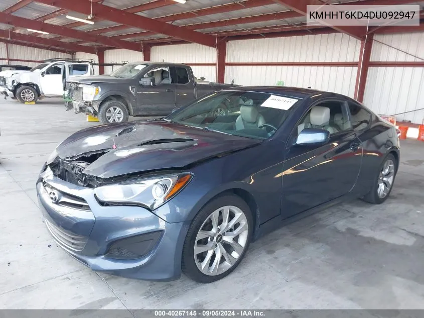 KMHHT6KD4DU092947 2013 Hyundai Genesis 2.0T Premium