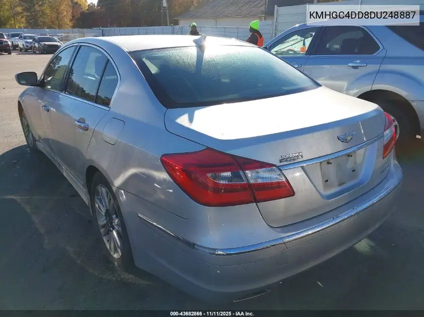 KMHGC4DD8DU248887 2013 Hyundai Genesis 3.8