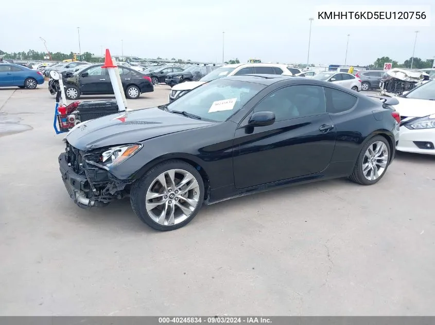 2014 Hyundai Genesis 2.0T Premium VIN: KMHHT6KD5EU120756 Lot: 40245834