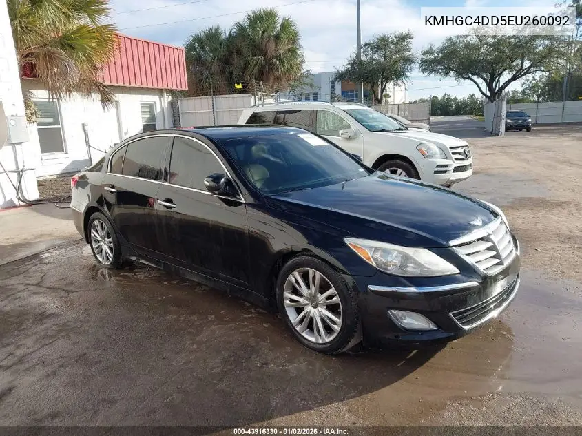KMHGC4DD5EU260092 2014 Hyundai Genesis 3.8