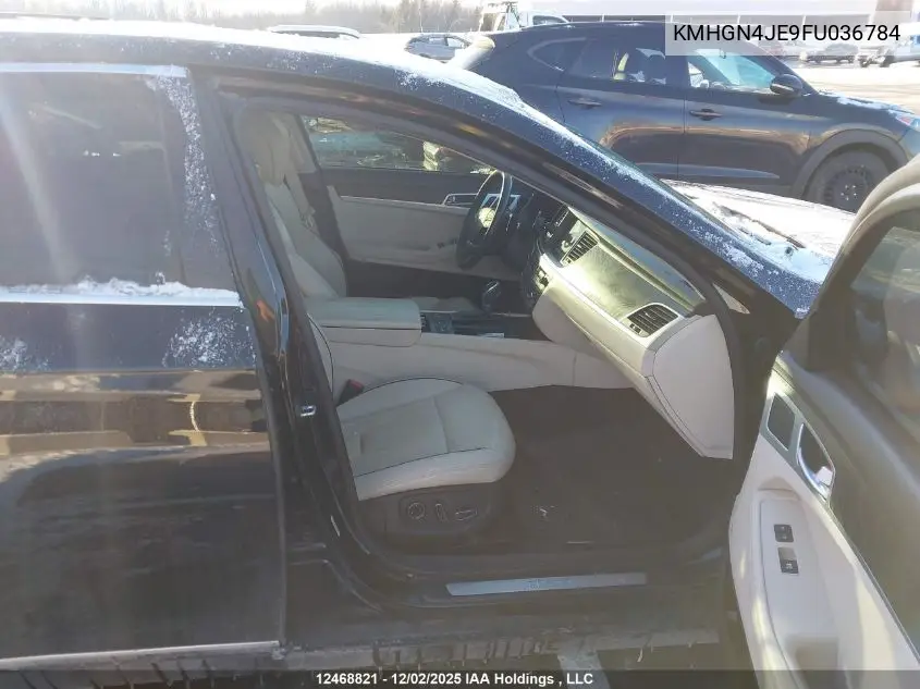 KMHGN4JE9FU036784 2015 Hyundai Genesis 3.8 Technology