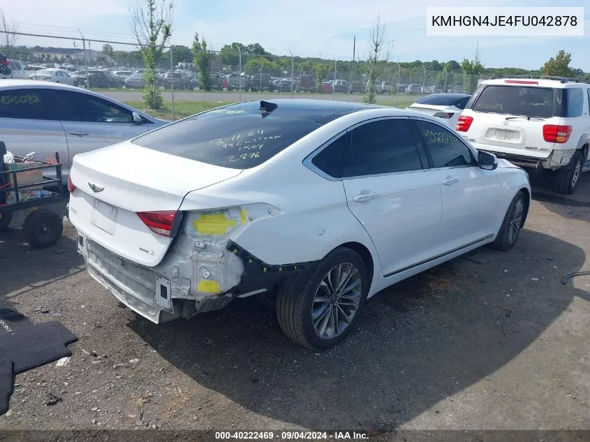 KMHGN4JE4FU042878 2015 Hyundai Genesis 3.8