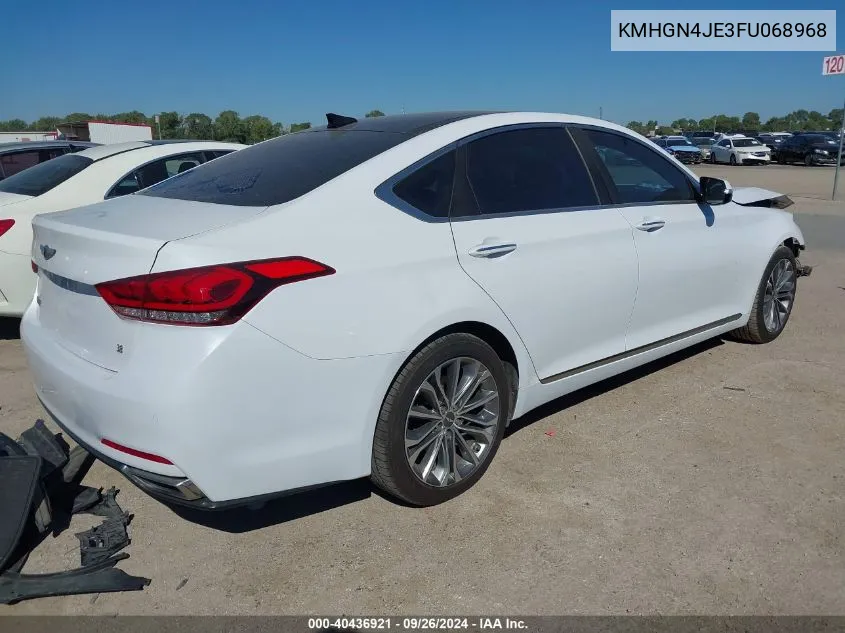 KMHGN4JE3FU068968 2015 Hyundai Genesis 3.8L