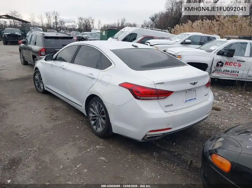KMHGN4JE1FU092041 2015 Hyundai Genesis 3.8