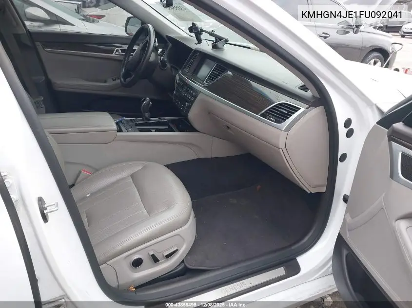 KMHGN4JE1FU092041 2015 Hyundai Genesis 3.8
