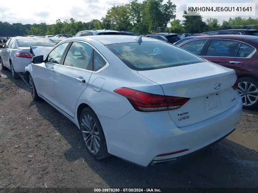 KMHGN4JE6GU141641 2016 Hyundai Genesis 3.8