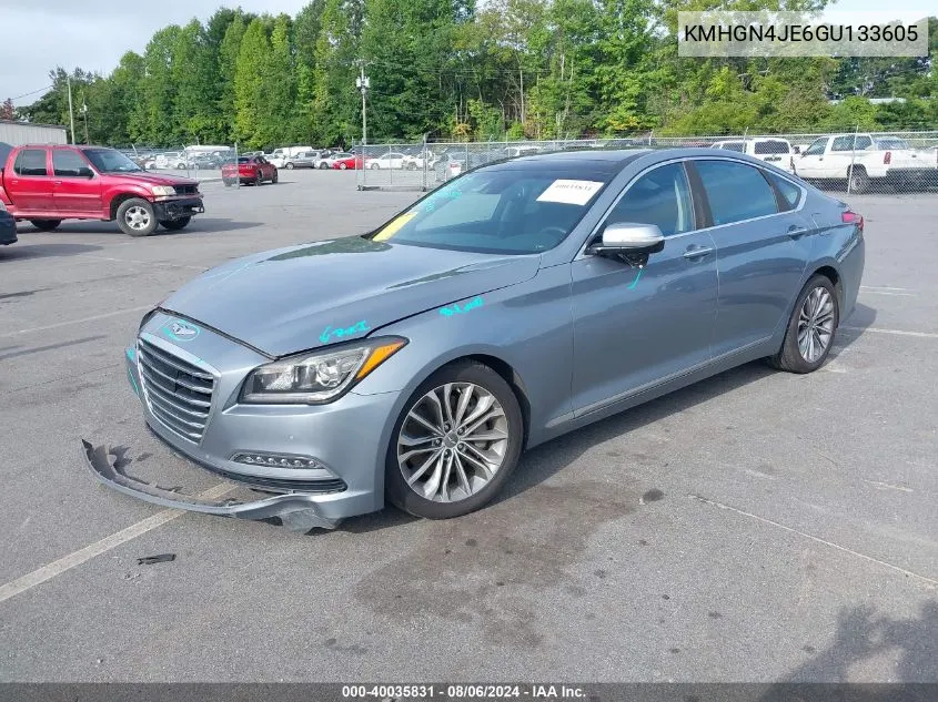 KMHGN4JE6GU133605 2016 Hyundai Genesis 3.8