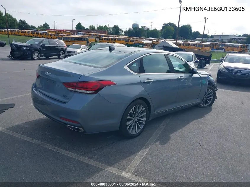 KMHGN4JE6GU133605 2016 Hyundai Genesis 3.8