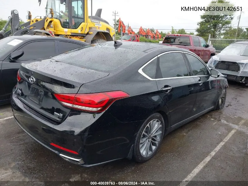 KMHGN4JE3GU142651 2016 Hyundai Genesis 3.8