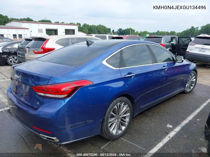 KMHGN4JEXGU134496 2016 Hyundai Genesis 3.8