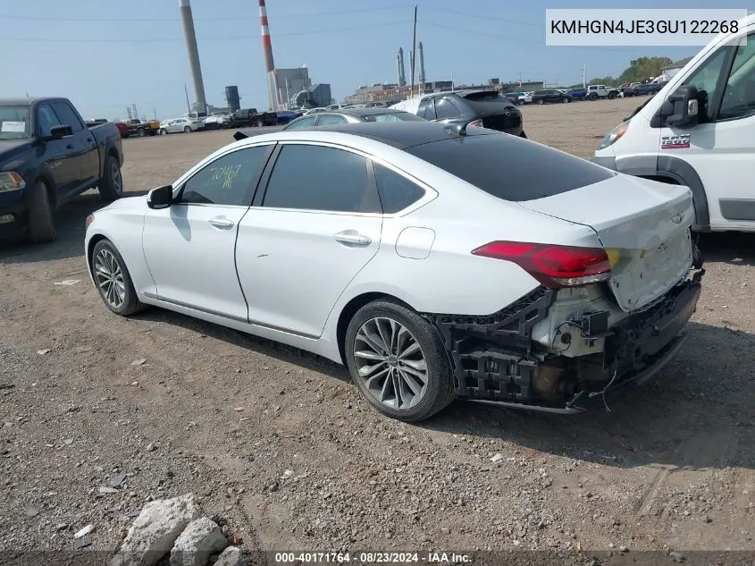 KMHGN4JE3GU122268 2016 Hyundai Genesis 3.8