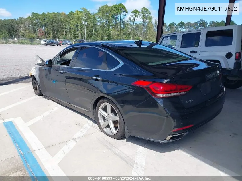 KMHGN4JE7GU119602 2016 Hyundai Genesis 3.8