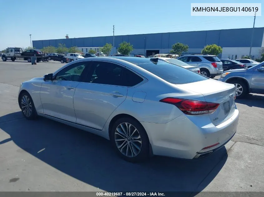 KMHGN4JE8GU140619 2016 Hyundai Genesis 3.8