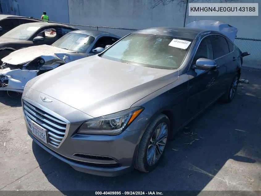 KMHGN4JE0GU143188 2016 Hyundai Genesis 3.8