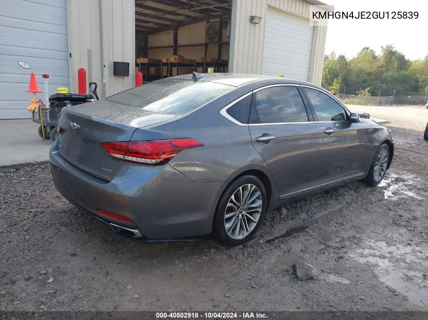 KMHGN4JE2GU125839 2016 Hyundai Genesis 3.8