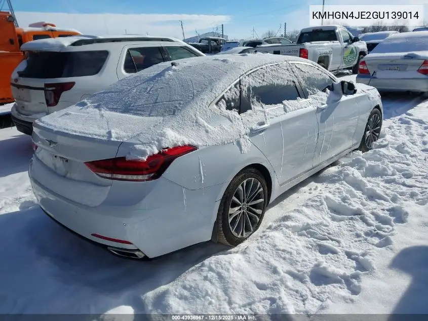 KMHGN4JE2GU139014 2016 Hyundai Genesis 3.8