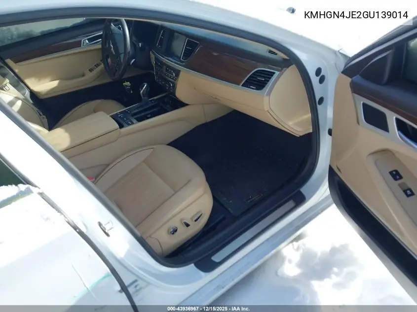 KMHGN4JE2GU139014 2016 Hyundai Genesis 3.8