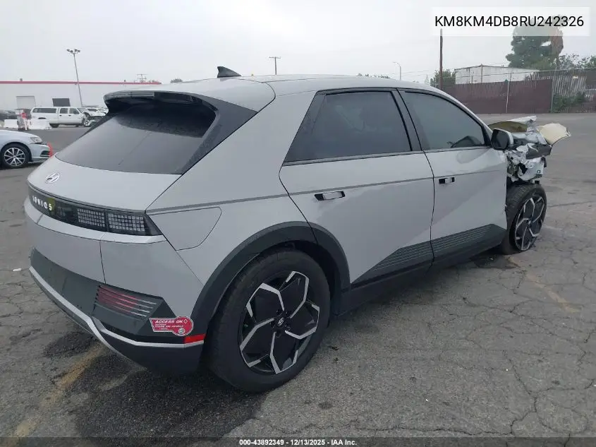 KM8KM4DB8RU242326 2024 Hyundai Ioniq 5 Se Standard Range