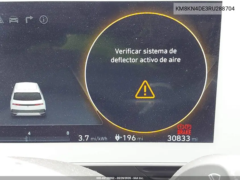 2024 Hyundai Ioniq 5 Sel VIN: KM8KN4DE3RU288704 Lot: 45126052