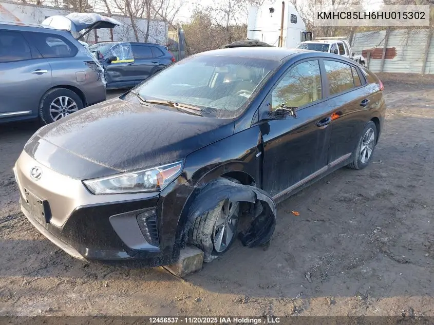 KMHC85LH6HU015302 2017 Hyundai Ioniq Limited