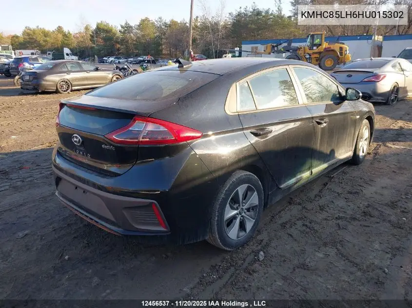 KMHC85LH6HU015302 2017 Hyundai Ioniq Limited