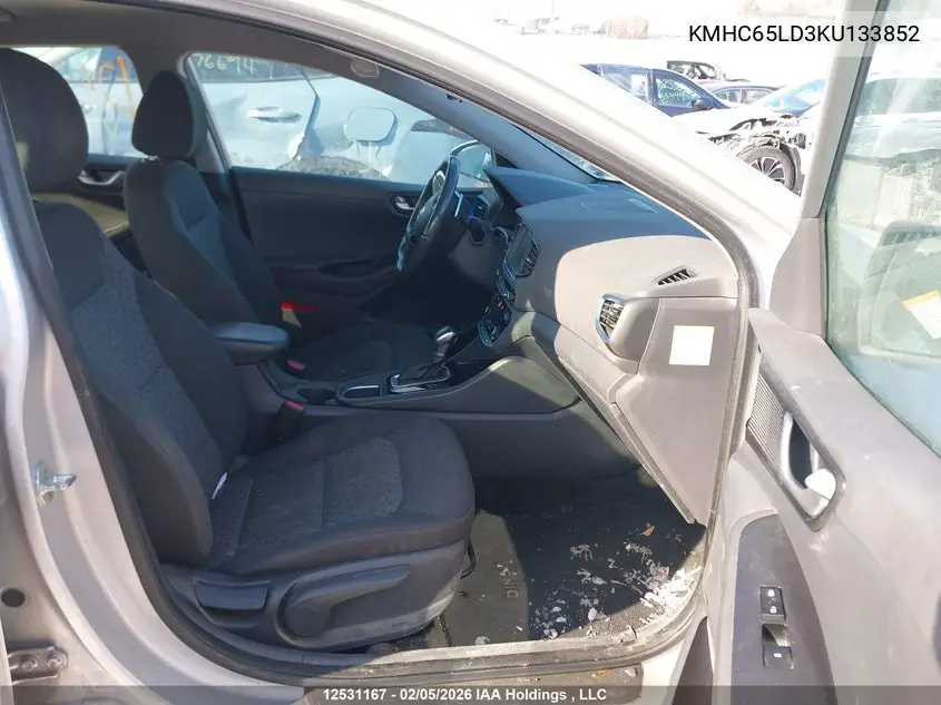 2019 Hyundai Ioniq VIN: KMHC65LD3KU133852 Lot: 12531167