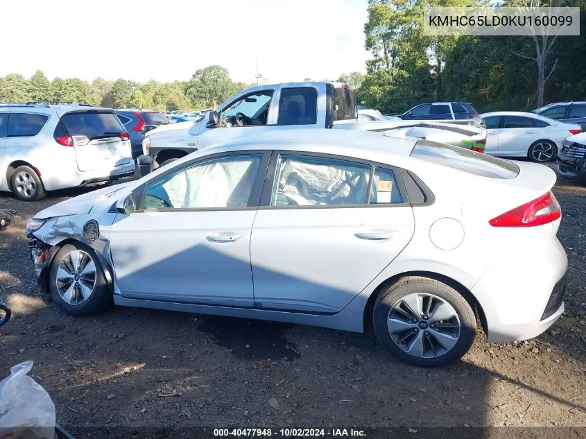 KMHC65LD0KU160099 2019 Hyundai Ioniq Plug-In Hybrid