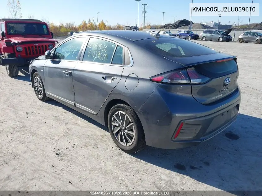 KMHC05LJ2LU059610 2020 Hyundai Ioniq Electric Ultimate