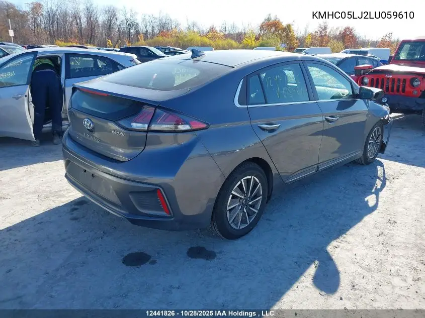 KMHC05LJ2LU059610 2020 Hyundai Ioniq Electric Ultimate