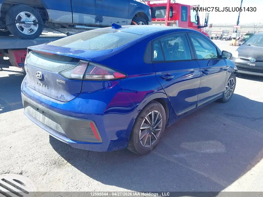 2020 Hyundai Ioniq VIN: KMHC75LJ5LU061430 Lot: 12598844