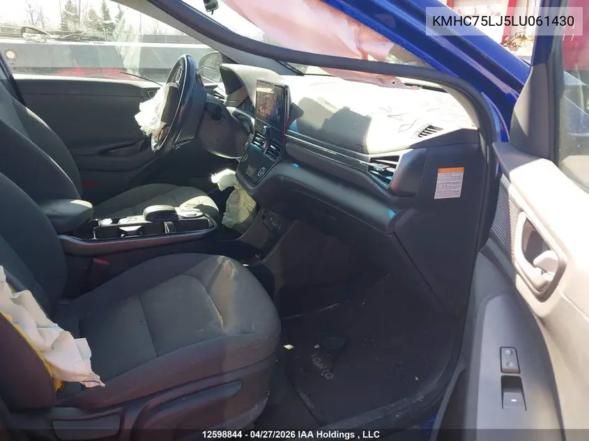 2020 Hyundai Ioniq VIN: KMHC75LJ5LU061430 Lot: 12598844
