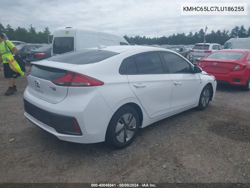 KMHC65LC7LU186255 2020 Hyundai Ioniq Hybrid Blue