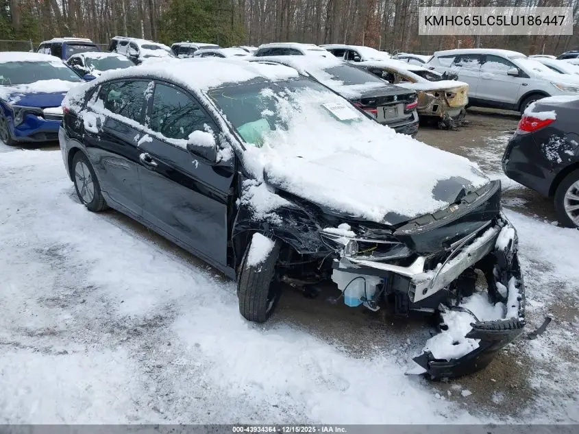 KMHC65LC5LU186447 2020 Hyundai Ioniq Hybrid Blue