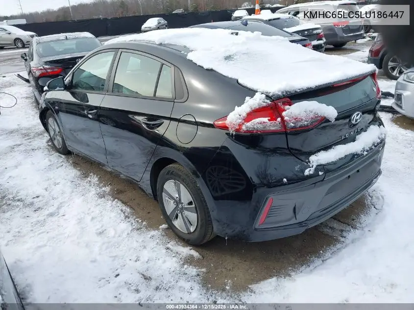 KMHC65LC5LU186447 2020 Hyundai Ioniq Hybrid Blue