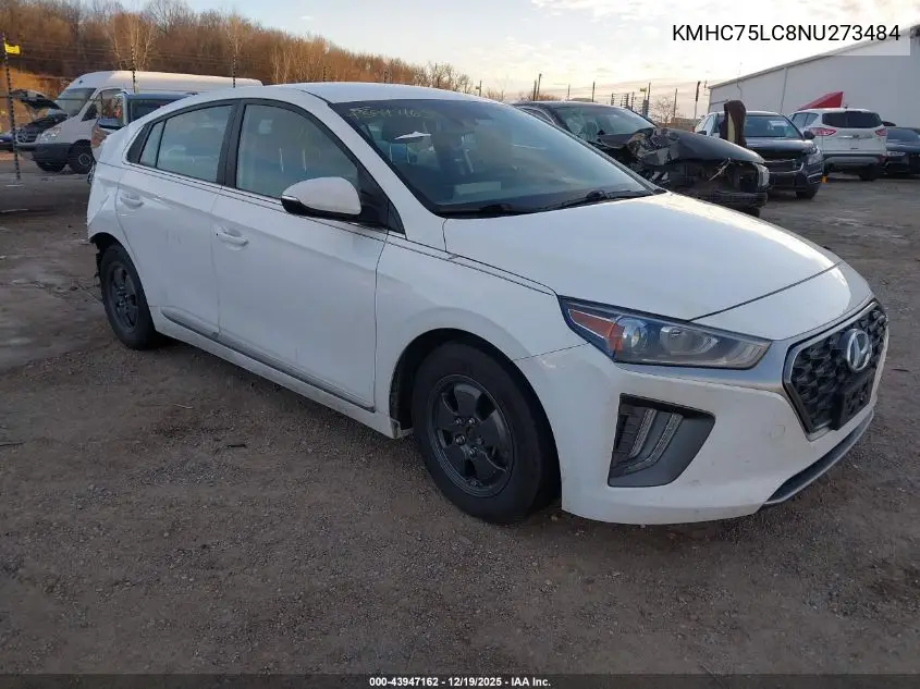KMHC75LC8NU273484 2022 Hyundai Ioniq Hybrid Se