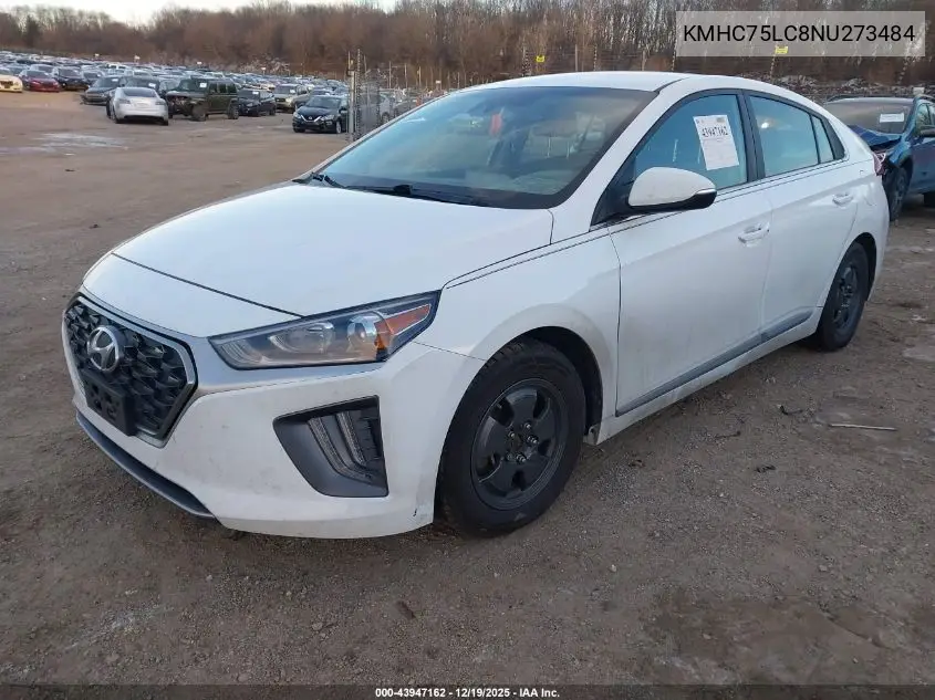 KMHC75LC8NU273484 2022 Hyundai Ioniq Hybrid Se