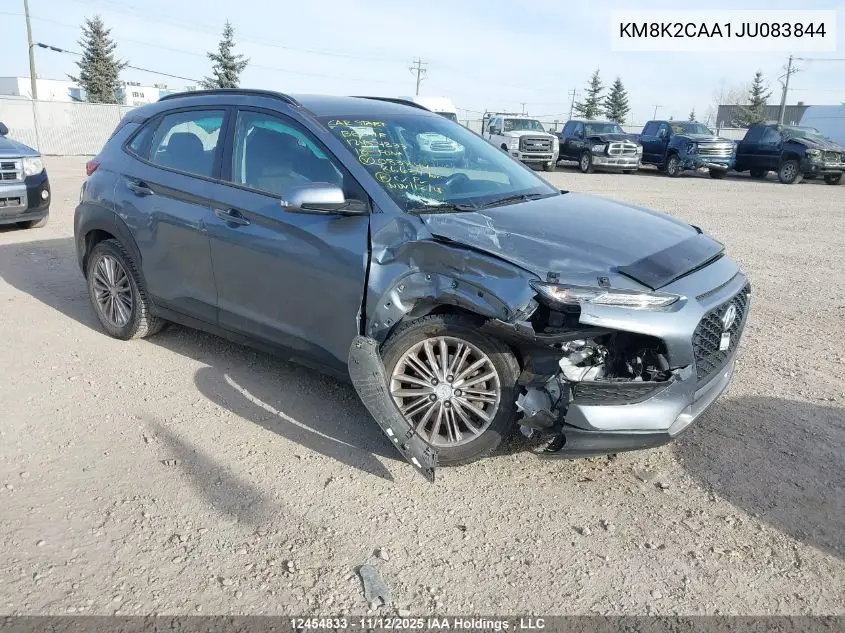 KM8K2CAA1JU083844 2018 Hyundai Kona
