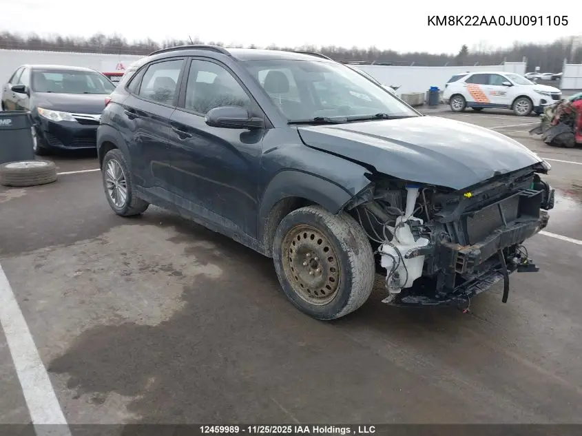 KM8K22AA0JU091105 2018 Hyundai Kona Sel
