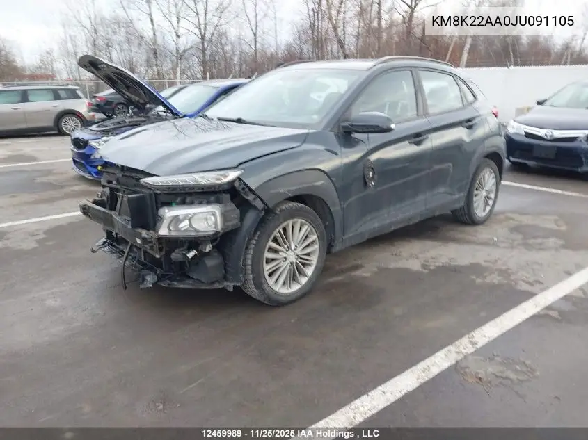 KM8K22AA0JU091105 2018 Hyundai Kona Sel