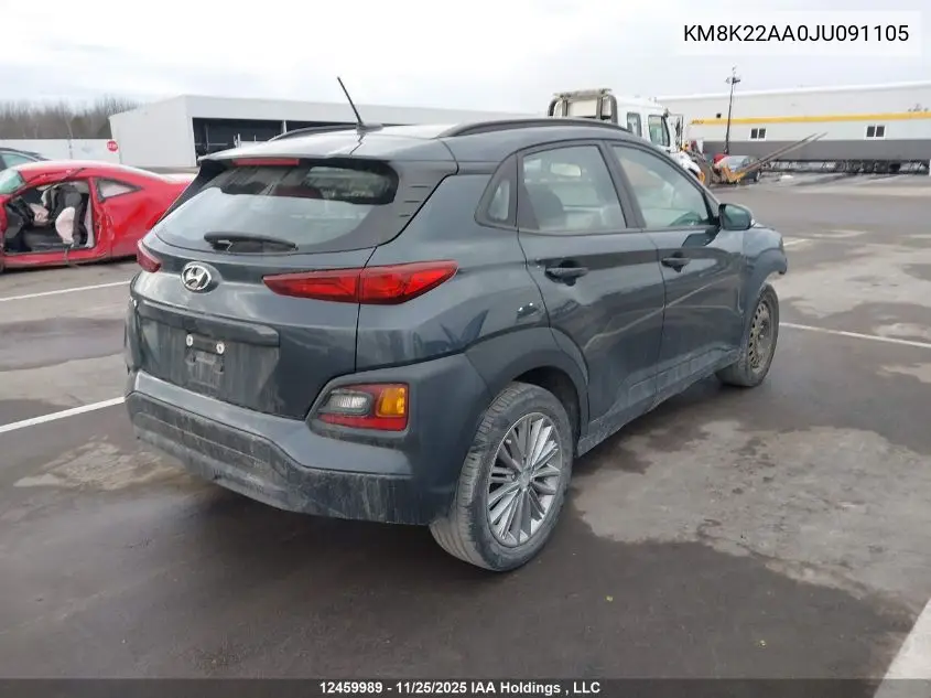 KM8K22AA0JU091105 2018 Hyundai Kona Sel
