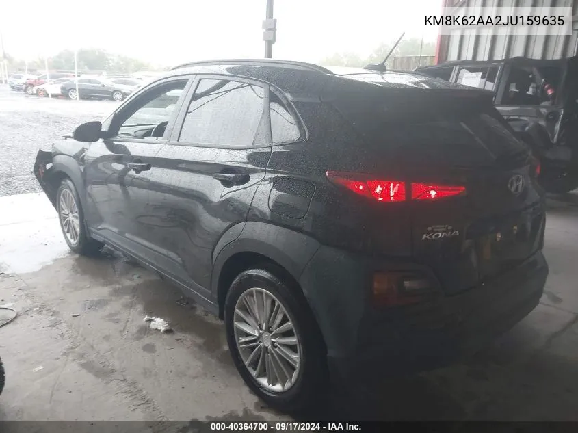 KM8K62AA2JU159635 2018 Hyundai Kona Sel