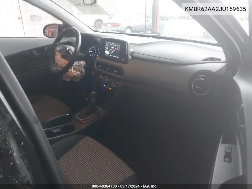 KM8K62AA2JU159635 2018 Hyundai Kona Sel