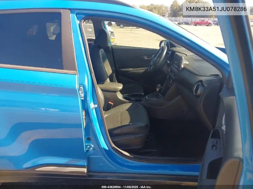 KM8K33A51JU078286 2018 Hyundai Kona Limited