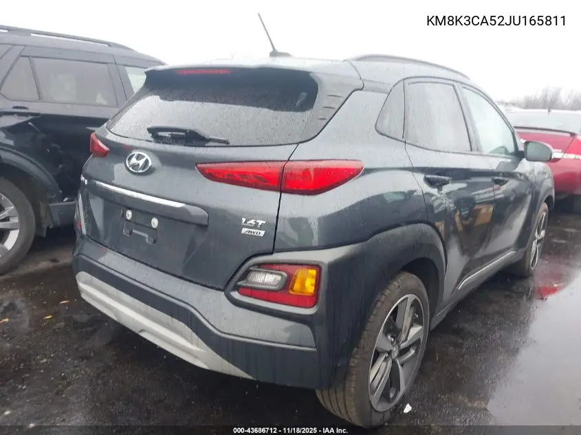 KM8K3CA52JU165811 2018 Hyundai Kona Limited