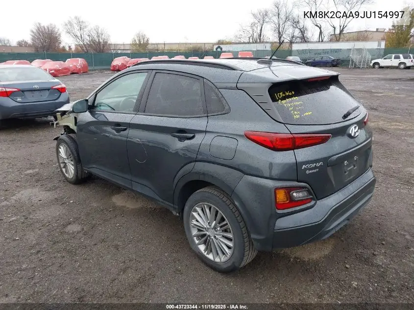KM8K2CAA9JU154997 2018 Hyundai Kona Sel