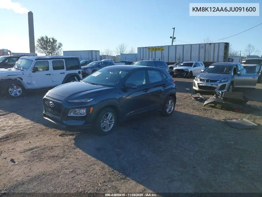 KM8K12AA6JU091600 2018 Hyundai Kona Se