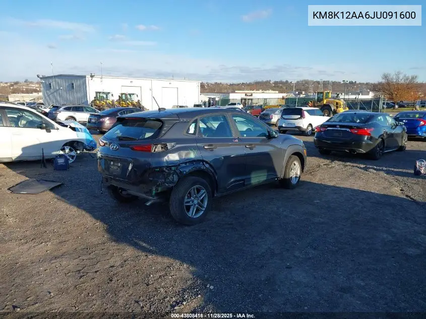 KM8K12AA6JU091600 2018 Hyundai Kona Se