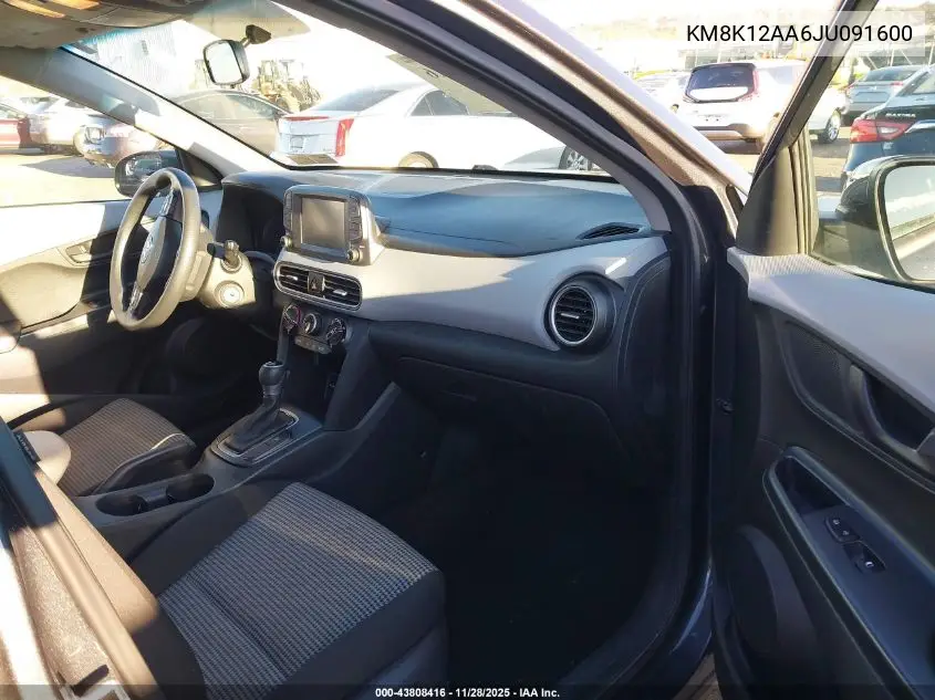 KM8K12AA6JU091600 2018 Hyundai Kona Se