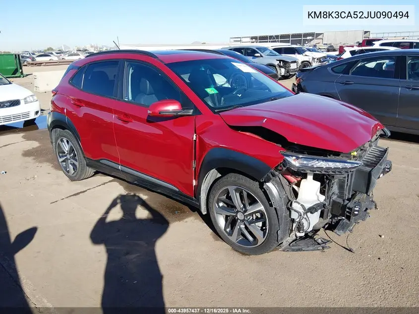 KM8K3CA52JU090494 2018 Hyundai Kona Limited