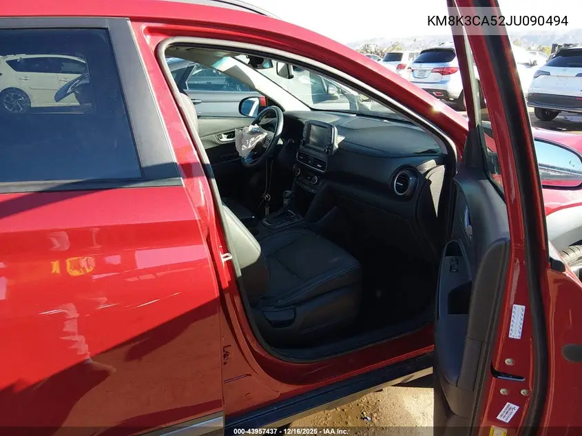 KM8K3CA52JU090494 2018 Hyundai Kona Limited